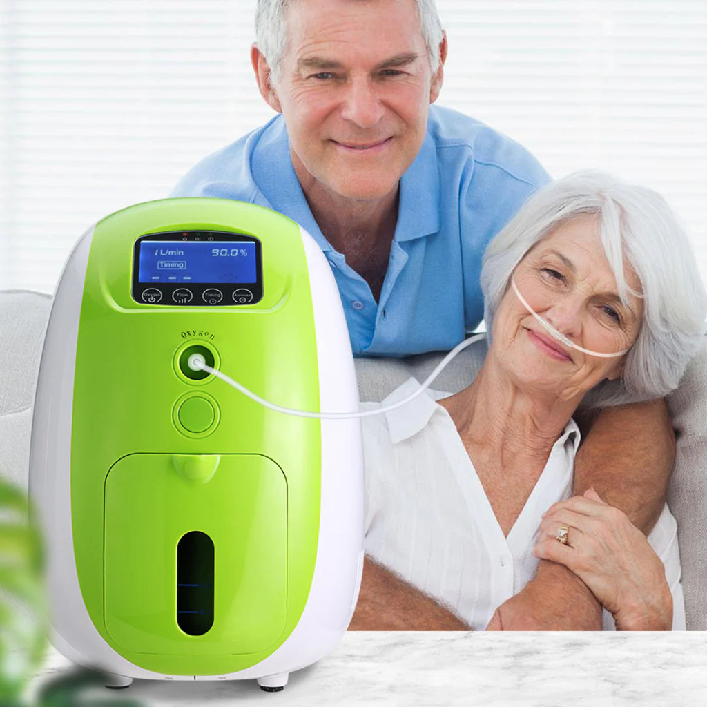 1L- 7L Portable Home Use Oxygen Concentrator-green