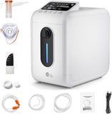 Oxygen Concentrator, 1-8/min Oxygen Concentrator with Remote Control, Child Lock, Suitable for Home and Travel