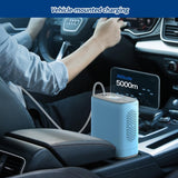 DEDAKJ Oxygen Concentrator with Battery, Portable 1.2 kg Oxygen Device, 90%±3% Adjustable (1-5 Gear) Pulse Oxygen Device 2-3 Hours Continuous Operation, Home and Travel