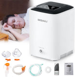 DEDAKJ Oxygen Device for Home, Portable Oxygen Concentrator, 1-7L/min, Atomization Function ≤39 ± 3 dB Ultra Quiet Self-Humidification, Remote Control (DH22-C1L)